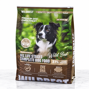 Bolsas de Embalaje Metalizadas para Snacks de Mascotas con Impresión UV Personalizada, Bolsas con Cierre Cuádruple para Comida de Perros y Gatos, Bolsas Verticales de Alta Barrera - Product Image 3