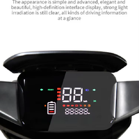 Scooter électrique 800w avec écran LCD à 3 vitesses, éclairage LED, design pliable, imperméable et élégant, sièges souples