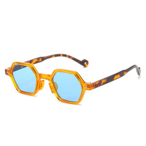 Gafas de sol personalizadas unisex, gafas de sol poligonales de montura pequeña con parasol octogonal multicolor, <span class=keywords><strong>lentes</strong></span> UV400 - Product Image 5