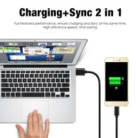Câble de charge rapide et de transfert de données Micro USB V8 en nylon tressé 1M/2M pour téléphone Android