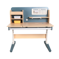 Table et chaise d'étude réglables en hauteur Hobot - Design ergonomique pour enfants et adultes, bois et métal, pour la maison, l'école et le bureau
