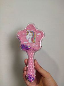 Brosse <span class=keywords><strong>à</strong></span> cheveux étoile <span class=keywords><strong>à</strong></span> cinq branches <span class=keywords><strong>licorne</strong></span> brillant Quicksand coussin d'air peigne Massage antistatique coiffure peigne <span class=keywords><strong>à</strong></span> cheveux pour enfants - Product Image 6