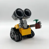 Más de 200 Piezas de Mini Robots Wall-e, Bloques de Construcción MOC, Kits de Ladrillos DIY, Juguetes Creativos para Niños, Regalos para Niños y Adultos