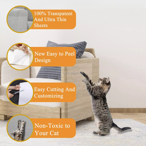 Prix de gros Protecteur <span class=keywords><strong>d</strong></span>'<span class=keywords><strong>angle</strong></span> de canapé pour meubles et ruban de dissuasion et <span class=keywords><strong>d</strong></span>'entraînement pour chat Ruban anti-chat double face - Product Image 2