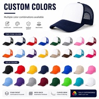 Gorra Trucker de Espuma con Logotipo Personalizado, Malla Trasera, Gorra de Béisbol Promocional para Impresión y Bordado, Gorra en Blanco Unisex, OEM, Venta al Por Mayor
