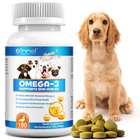 Compléments alimentaires pour chiens Oimmal, oméga 3 6 9, huile de poisson en comprimés pour la peau et le pelage, comprimés pour la santé du système immunitaire et la santé cardiaque