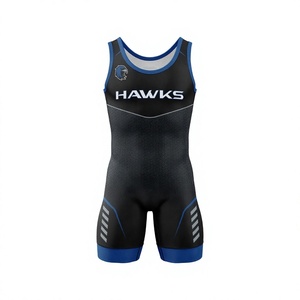 Singlet de Lucha Libre para Hombres de Talla Grande, Personalizado, de Alta Calidad, Elástico, de Secado Rápido, Transpirable, de Spandex/Poliéster, con Diseño Frontal - Product Image 1