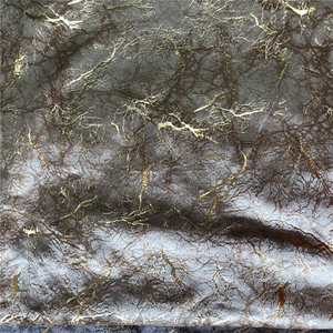 Tissu 100% Polyester, tapisserie italienne, Super feuille d'or, imprimés de cire, velours, tissu imprimé doré - Product Image 6
