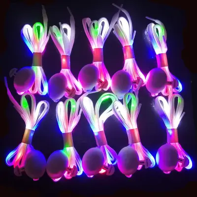 Wholesale Nylon Flat Glow The Dark Luminous Light Shoe Laces Cordon Led Shoelaces