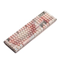 Teclado Mecánico con Cable USB TK930 Rouge Kitty con Retroiluminación y Diseño Rosa de Alta Estética para Uso en Oficina y Juegos de PC para Mujeres