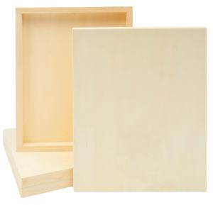 Tableros de panel acunados de lienzo de madera sin terminar <span class=keywords><strong>para</strong></span> pintar dibujo y artes de bricolaje - Product Image 4