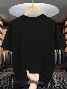 Fábrica especializada en camisetas casuales para hombre con estampado colorido y gráfico de la letra "R"; personalización disponible. (f10) - Product Image 2