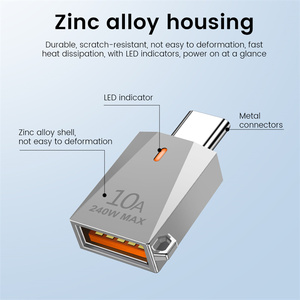 Adaptador USB 3.0 a <span class=keywords><strong>Tipo</strong></span> <span class=keywords><strong>C</strong></span>, Nuevo Convertidor <span class=keywords><strong>OTG</strong></span> para Xiaomi, para Laptop <span class=keywords><strong>Samsung</strong></span>, Macho USBC a Hembra USB <span class=keywords><strong>Tipo</strong></span> A, Salida DC - Product Image 4