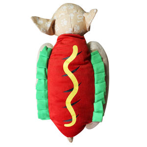 Bonito disfraz de perro caliente para mascotas, diseño de disfraz de perro hamburguesa, ropa de vacaciones para mascotas, ropa para perros salchichas - Product Image 3