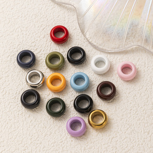 Breloques Rondelles Pierre de Naissance |   Perle d'espacement en acier inoxydable plaqué or PVD 18 carats avec motif du mois de naissance pour la fabrication de bijoux |   Imperméable et durable - Product Image 2