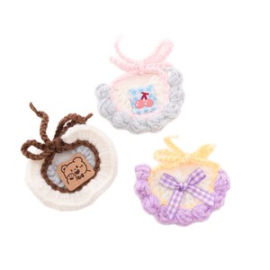 Baberos de algodón para muñecas de 10 cm y 20 cm, accesorio para muñecos de oso de las Tierras Altas de 13 cm, juguete de dibujos animados unisex, verano 2025 - Product Image 5