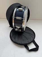 Tambor de Percusión Fácil de Transportar de 14x5.5 Pulgadas con Soporte y Bolsa de Malla, Tambor Portátil Ligero con Cuerpo de Madera para Práctica y Actuaciones
