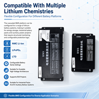 BMS Inteligente de Alto Voltaje con Pantalla LCD de 4.3 Pulgadas, 96S EC-HV-MC1+EC-HV-SC5, para Paquetes de Baterías de Litio con CAN RS485