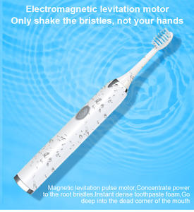 Venta al por mayor inteligente Sonic batería cepillo de dientes eléctrico 3 cerdas suaves reemplazables cepillo de dientes potable para adultos logotipo personalizado - Product Image 5