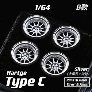 Nabes x Chika 1:64ล้อรถอัลลอย8.9มม. 9.7มม. 10.5มม. ออนซ์ออนซ์โอเปร่า/<span class=keywords><strong>Leon</strong></span> hrezog/hartge สำหรับรถรุ่น1:64 - Product Image 4