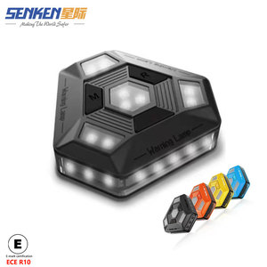 SENKEN LED Road Flare emergencia 360 grados luces estroboscópicas intermitentes carretera coche seguridad magnética recargable LED lámpara de advertencia - Product Image 1
