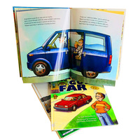 Grosir kustom pabrik kualitas tinggi kertas dilapisi warna penuh layanan cetak buku sampul keras anak-anak