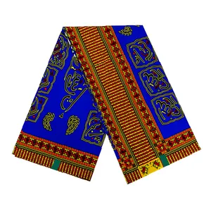 V1385 Blue java design vertiable real wax prints commercio all'ingrosso ankara printing cotton african wax fabric
