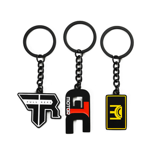 Porte-clés Logo personnalisé nouveau Design 3d mignon porte-clés porte-clés étiquettes émail alliage de Zinc ensemble de porte-clés en métal - Product Image 2