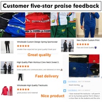 Survêtements pour hommes, vente en gros, Logo de marque imprimé personnalisé, ensemble deux pièces, Sweat-shirt, survêtement