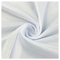 Venta al por mayor 100% poliéster 75d36f atado blanco Birdseye tela para baloncesto uniforme Yoga pantalones telas
