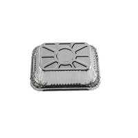 Barquette rectangulaire jetable en aluminium, petit format, qualité alimentaire R13041H, pour cuisson, économique