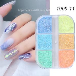 Vernis à ongles en Gel, 1 boîte, poudre de <span class=keywords><strong>sucre</strong></span>, pigments chromés, poussière scintillante - Product Image 2
