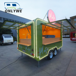<span class=keywords><strong>Remolques</strong></span> de Comida Móviles Onlywe: Carros de Comida Rápida con Barra de Remolque, Furgonetas Comedoras, <span class=keywords><strong>Remolques</strong></span> de Concesión Totalmente Equipados en Acero Inoxidable - Product Image 2