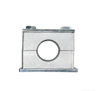 Ensemble de fixation série standard métrique 73 mm en aluminium galvanisé W10, plaque de soudure, plaque de couverture, boulon à tête hexagonale profilé DIN 3015-1