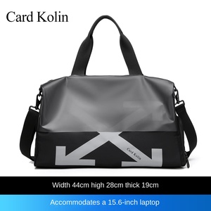 खेल फिटनेस शुष्क गीला अलग-अलग यात्रा बैग बड़ी क्षमता नायलॉन क्रॉसबॉडी कंधे का सामान फैशनेबल जिपर बंद - Product Image 6