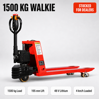 Transpalette Électrique Complet 1500kg, Chariot à Palettes Manuel 195mm de Levage 48V, Vente en Gros et Fournitures en Vrac