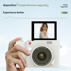 Appareil photo numérique 1080P avec écran rotatif automatique à 180 degrés, zoom 16X, écran HD de 2,<span class=keywords><strong>4</strong></span> pouces, prend en charge la carte SD 64 Go, idéal pour <span class=keywords><strong>les</strong></span> voyages et le vlogging - Product Image 2