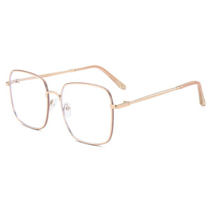 Nuovi Occhiali da Sole Anti Luce Blu con Montatura Quadrata in Metallo, Occhiali di Lusso da Donna Lucidi per Fotografia e Anti Radiazioni - Product Image 5