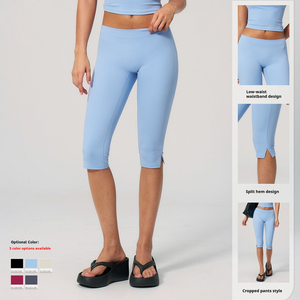 Leggings de sport <span class=keywords><strong>pour</strong></span> <span class=keywords><strong>femme</strong></span> SHINBENE 17 pouces, coupe capri, ouverture latérale, taille mi-haute, <span class=keywords><strong>pour</strong></span> la <span class=keywords><strong>gym</strong></span>, le yoga et les activités athlétiques - Product Image 3