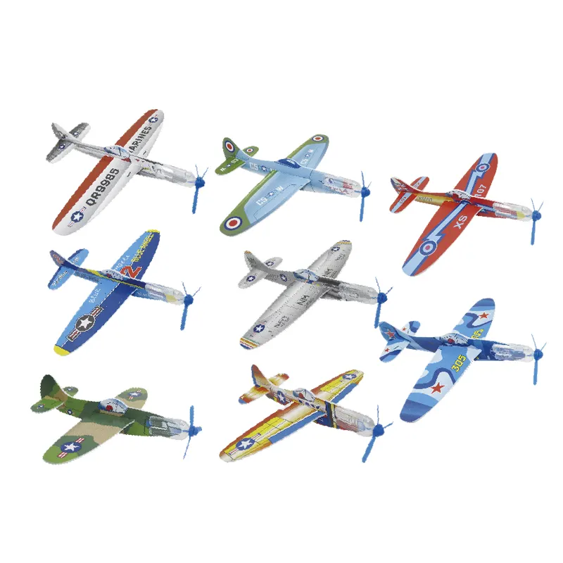 Low price funny cool flying launch hand throwing glider plane toy for kids