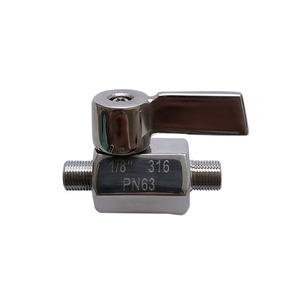 मिनी 304 316 स्टेनलेस स्टील बॉल वाल्व उच्च तापमान पानी दबाव गेंद वाल्व अनुकूलन योग्य ओएम निर्माता - Product Image 6