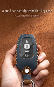 Funda de Cuero Personalizada con Logotipo para Llave Inteligente de Auto, Carcasa para Llave de Lincoln Mk3 Icz Mkc Mkz Navigator Mkx, Accesorios - Product Image 5