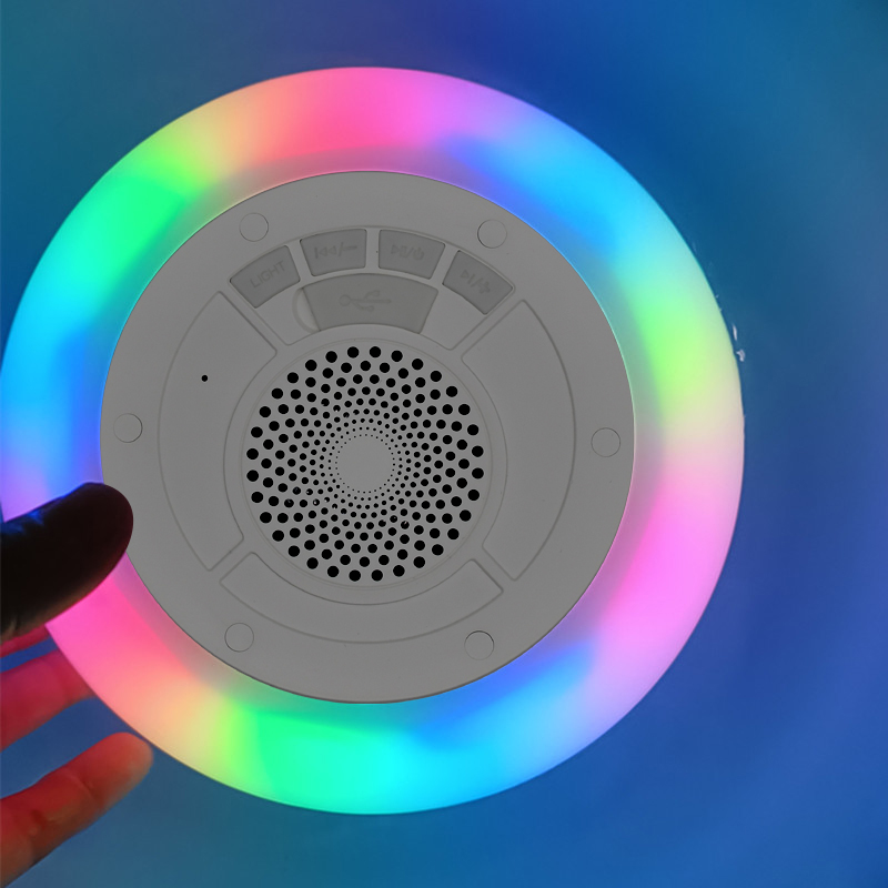 IPX7 Водонепроницаемые Плавающие беспроводные колонки для бассейна bluetooth с цветным светодиодным светом