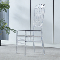 Chaises en acrylique transparentes empilables pour restaurants, hôtels, événements - Best-seller