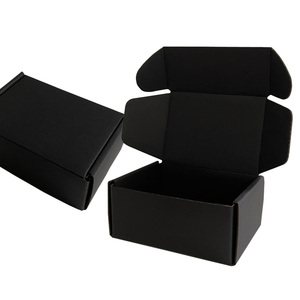 Wholesale Custom black shipping packing box gift corrugated paper boxes