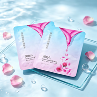 Emballage personnalisé en feuille laminée pour masque facial cosmétique, sachet cosmétique en aluminium, sacs en plastique