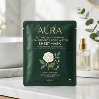 Pochette d'emballage cosmétique personnalisée en PET/AL/PE mat, thermoscellée sur trois côtés, haute résistance à l'humidité et à la lumière, pour produits faciaux