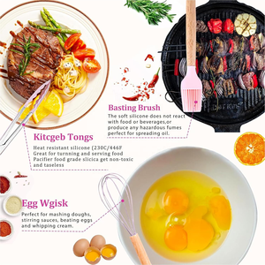 Nhà máy bán hàng trực tiếp nhà bếp đồ dùng Set 19 miếng thép không gỉ Nhà Bếp Knife Set, Silicone đồ nấu nướng. Hỗ trợ tùy chỉnh - Product Image 3