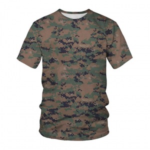 Chang Hombres Negro Blanco Camuflaje 3D Imprimir camisetas Unisex Multi Diseño Camuflaje Imprimir 3D camiseta - Product Image 1