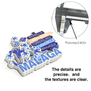 Imanes Promocionales de Resina con Impresión de Mosaico Personalizados, España, Relieve Pintado a Mano en 3D, Imán Ecológico para Refrigerador con Forma de Gecko/Tortuga - Product Image 4